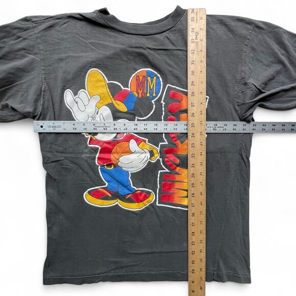 Vintage Mickey Mouse Basketball Hip Hop Faded T Shirt Disney Mickey Unlimited - Picture 13 of 13